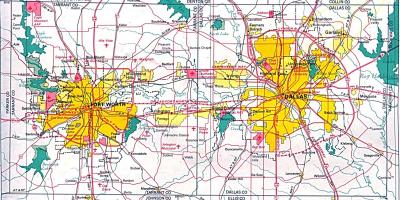 Mapa del nord de Dallas