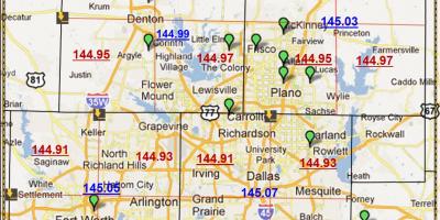 Dallas, Texas codi postal mapa