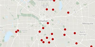 Dallas delicte mapa