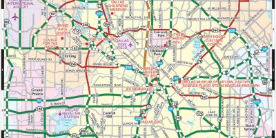 La ciutat de Dallas mapa