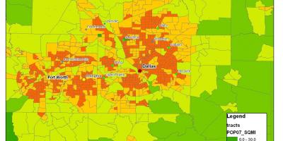 Mapa de Dallas metroplex