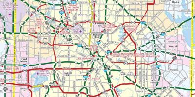 Mapa de Dallas suburbis