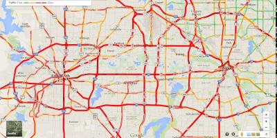 Mapa de Dallas trànsit