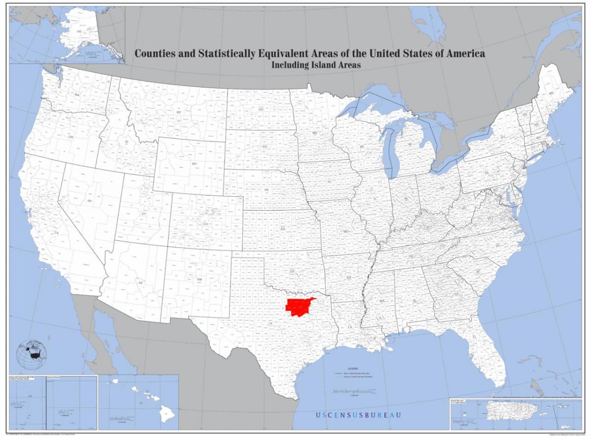Dallas al mapa dels estats units d'amèrica