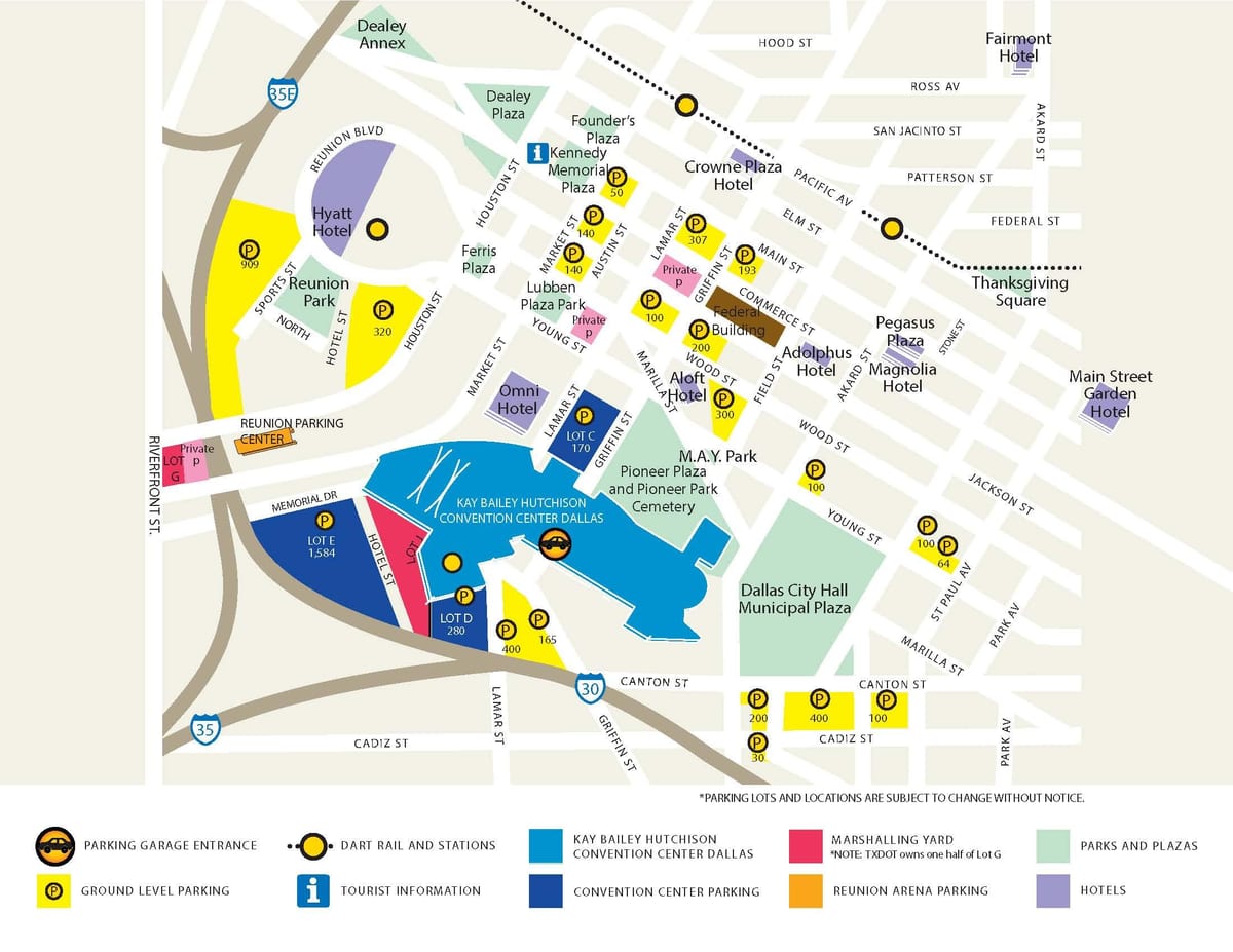 mapa de medicina de la ciutat de Dallas mapa