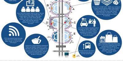 Mapa de l'aeroport de Dallas
